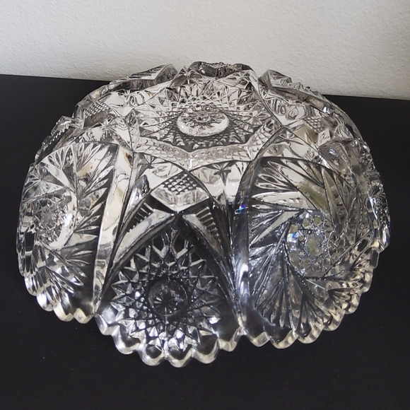 Vintage Crystal  Serving Bowl Imperial Glass Co. - Picture 6 of 6
